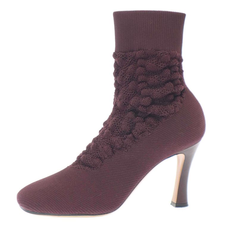 Celine by Phoebe Philo Stretch Sock Boots Burgundy 37 — view 2