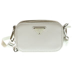 Prada Saffiano Mini Pouch Shoulder Bag Ivory Leather