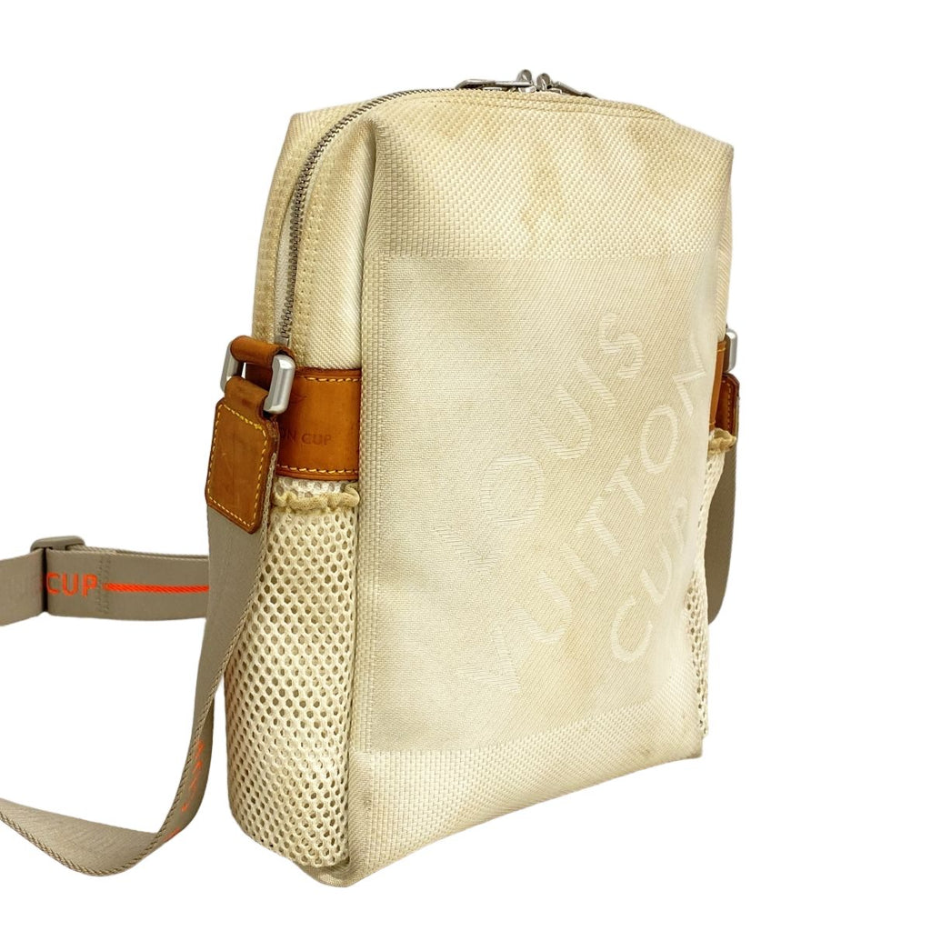 Louis Vuitton Shoulder Bag Damier Jean LV Cup Weatherly White — view 2
