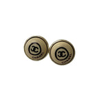 Chanel Vintage Coco Mark Motif Plated Earrings Accessories 00T — view 4