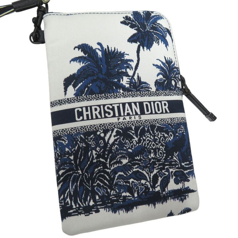 Christian Dior Multifunction Pouch Travel S5494 Sntj Nylon Technical Fabric Blue — view 6