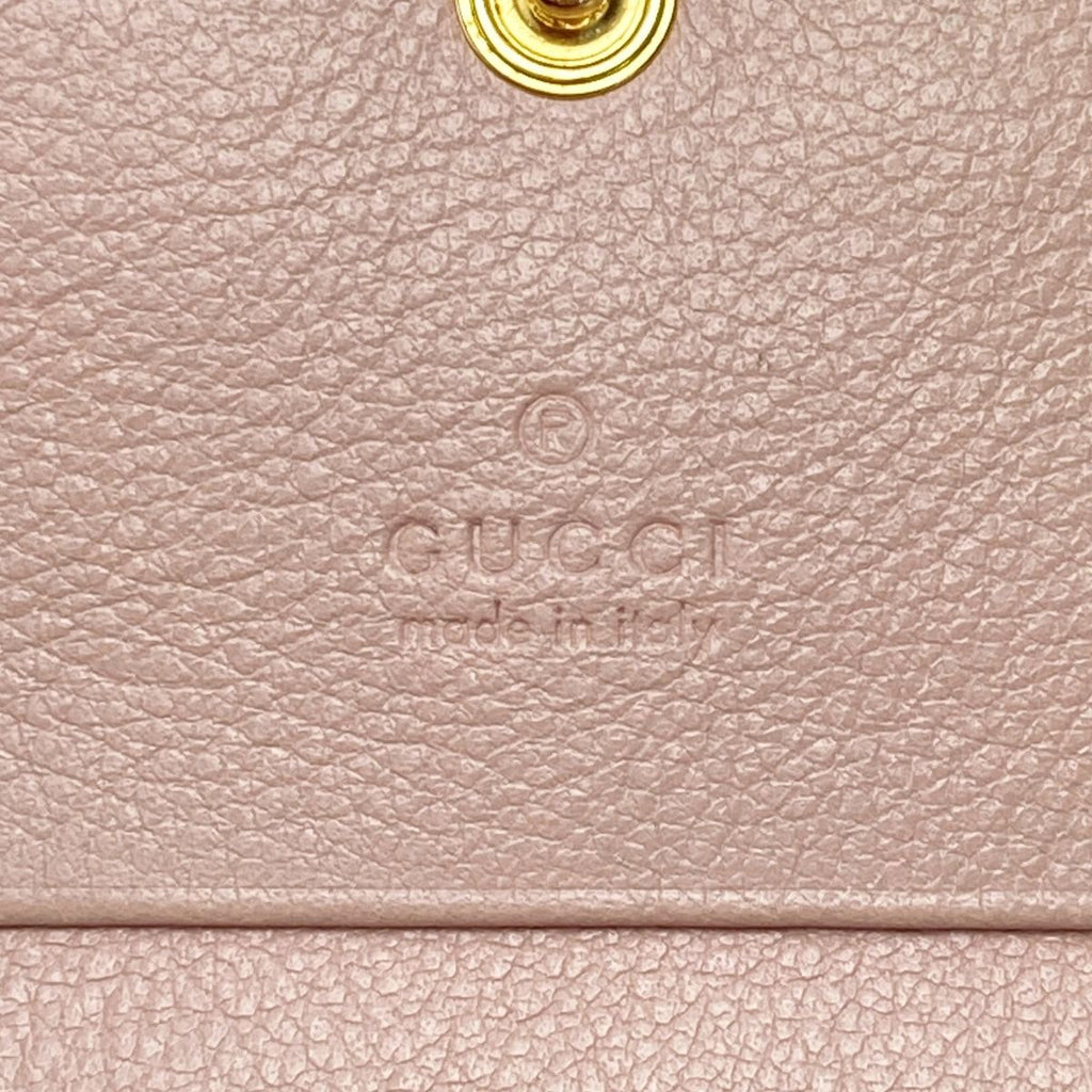 Gucci GG Supreme Bifold Card Case Wallet Pink Ice Cream — view 4