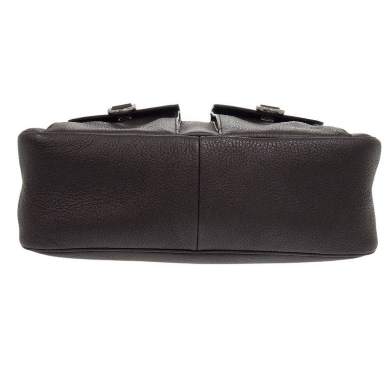 Gucci one Shoulder Bag Leather Dark Brown Handbag 1175 — view 4
