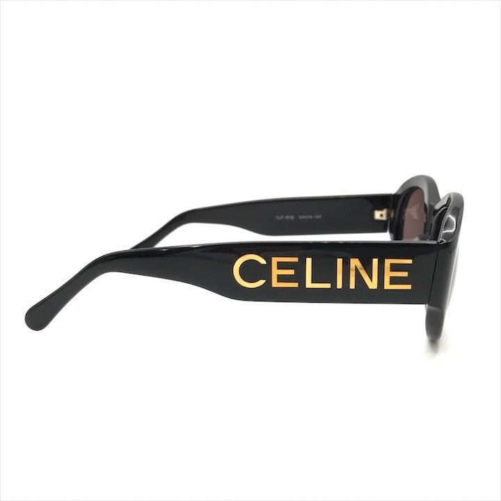 Celine Sunglasses Gold Logo Black Eyewear — view 4
