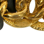 Chanel Vintage Coco Mark Chain Bracelet Bangle Accessory Gold 94P — view 3