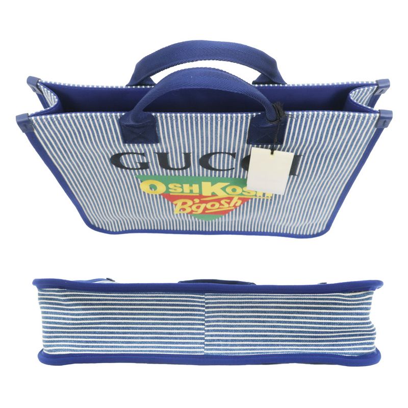Guccix Oshkosh Collaboration Bag Blue Stripe Children's Line — view 5