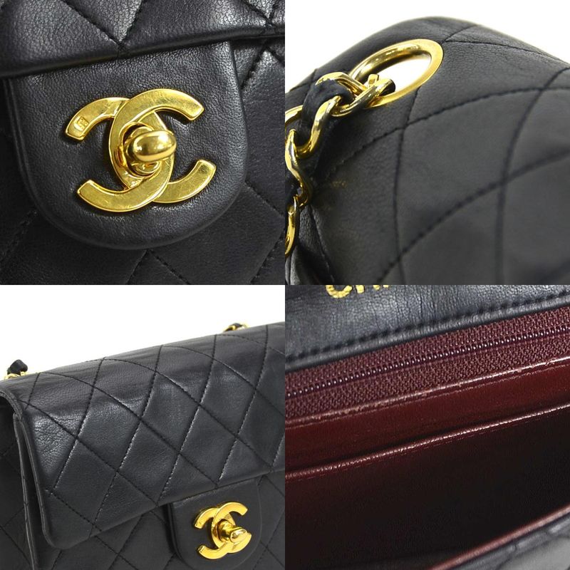 Chanel Shoulder Lambskin Black Bag — view 9