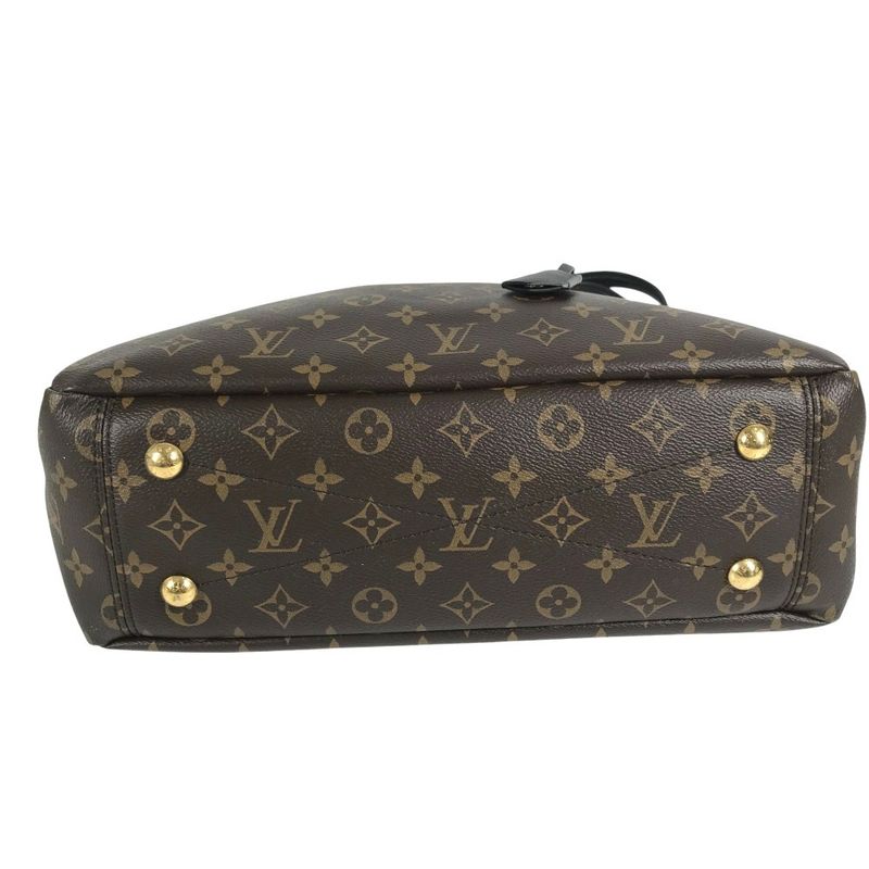 Louis Vuitton Shoulder Bag Pallas Shopper Monogram Canvas Brown — view 6