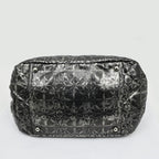 Chanel Nylon Chain Tote Bag Silver Hardware Quilted — view 4