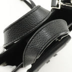 Christian Dior Saddle Mini Tote 2-Way Shoulder Bag Calf Black — view 6