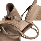 Celine Luggage Micro Shopper Beige Leather — view 9