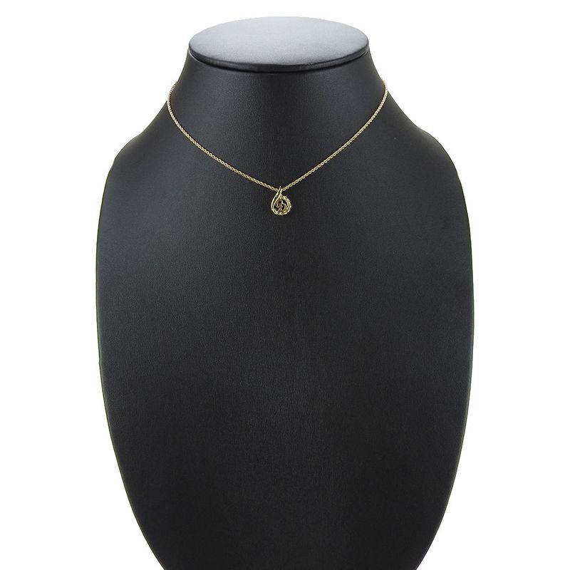 Christian Dior Necklace Metal Gold Plated Accessories CD Logo — view 9