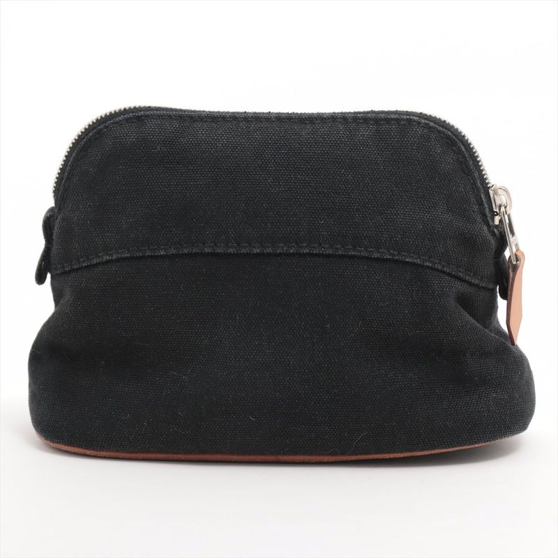 Hermes Bolide Pouch 15 Canvas Black — view 2