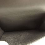 Bottega Veneta Intrecciato Compact Wallet Leather Black Gray Trifold — view 5