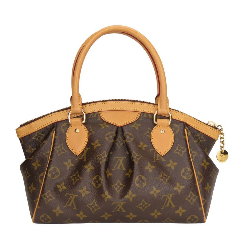 Louis Vuitton Handbag Tivoli PM Monogram Nubuck Brown — view 3