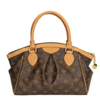 Louis Vuitton Handbag Tivoli PM Monogram Nubuck Brown — view 3