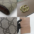 Gucci Bifold Wallet GG Marmont Supreme Canvas Leather Dusting — view 7