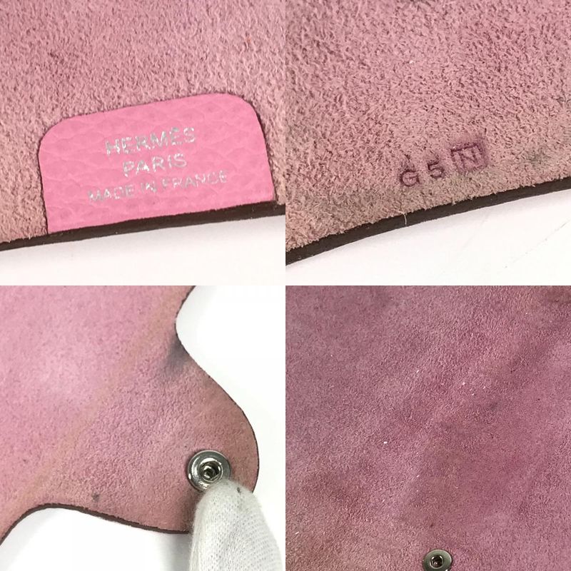 Hermes Notebook Cover Ulysse PM Taurillon Clemence Pink — view 9