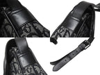 Dior Shoulder Bag Trotter Canvas Leather Black Galliano — view 5