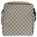 Gucci GG Supreme Canvas Navy Beige Shoulder Bag Blue 0088 — view 3