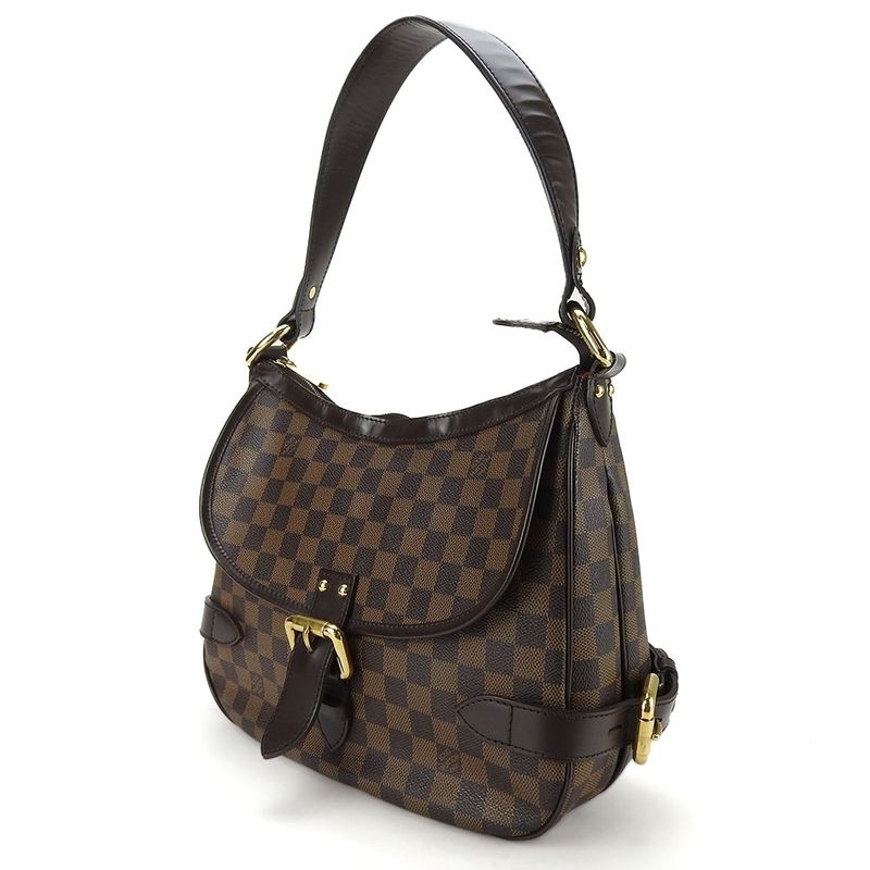 Louis Vuitton Handbag Highbury Damier Canvas Brown Gold Hardware — view 2