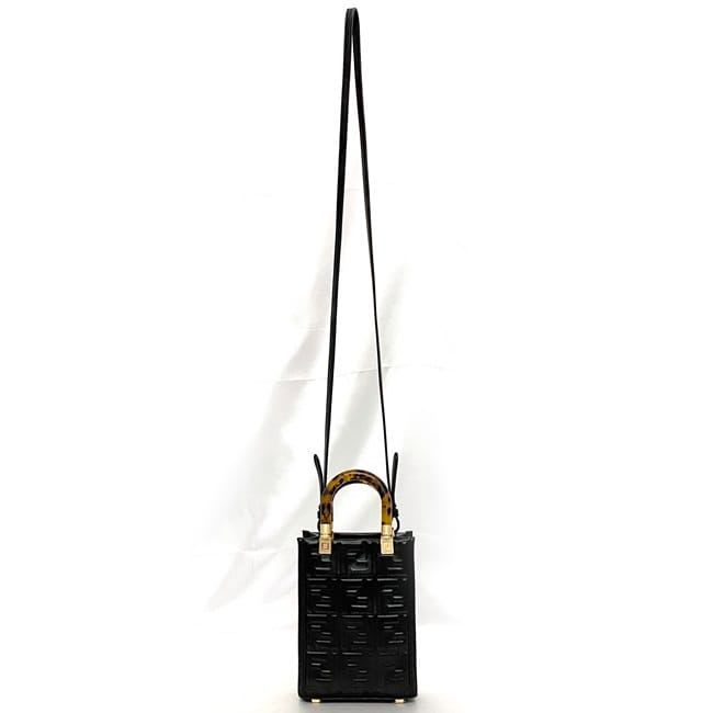 Fendi 2-Way Bag Sunshine Mini Black — view 5