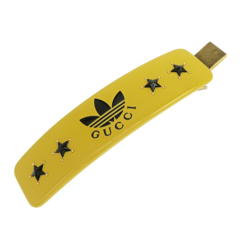 Gucci Adidas Collaboration Hair Clip Yellow Gold Color Star — view 8