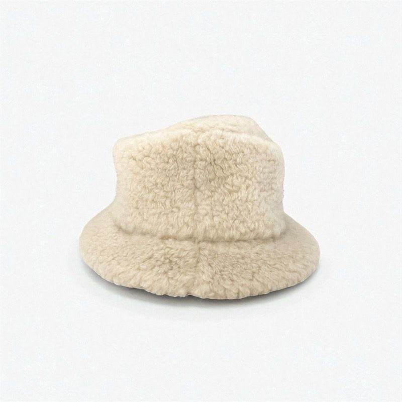 Celine Hat Cashmere Beige Triomphe Logo Bucket — view 3