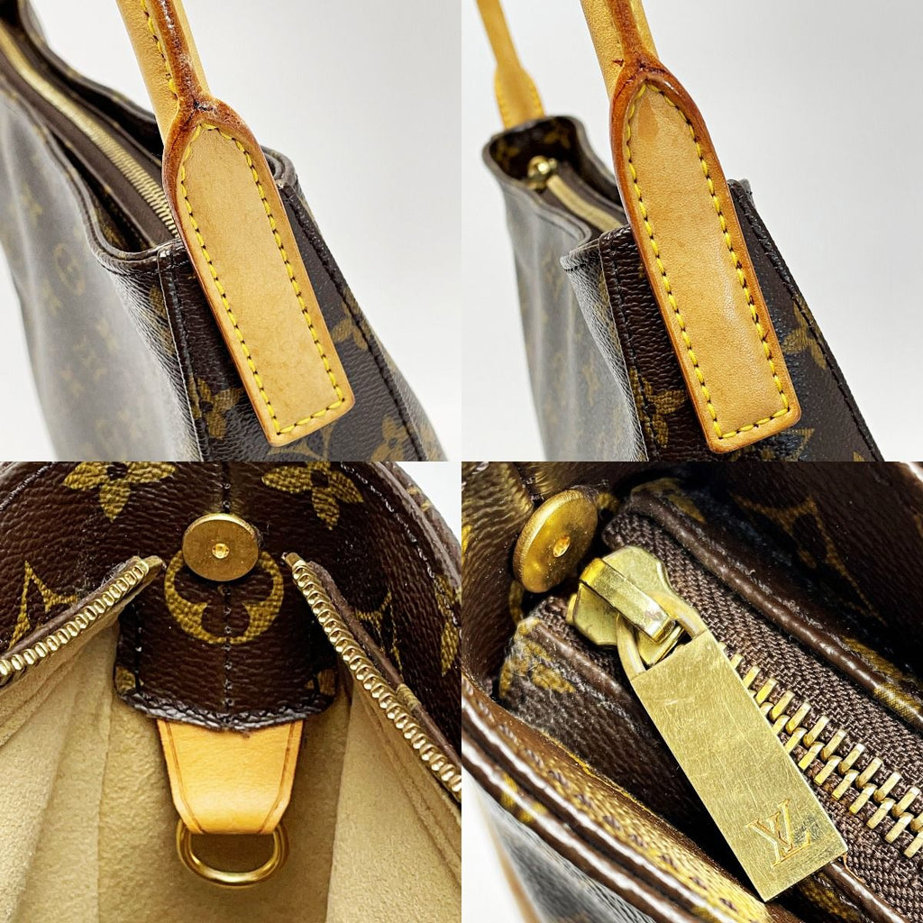 Louis Vuitton Monogram Looping Brown Handbag Gold Hardware — view 6