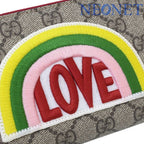 Gucci Rainbow Love GG Supreme Round Long Wallet Box Bag — view 3