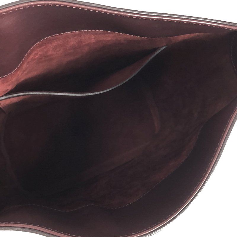 Celine Leather Shoulder Bag Bordeaux — view 3