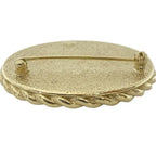 Chanel Brooch Pin Accessories Jewelry Circle Small Coco Mark GP Pink — view 8