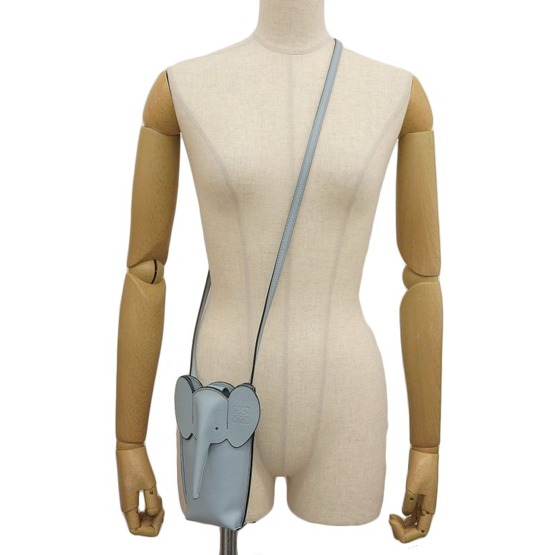 Loewe Anagram Elephant Pocket Shoulder Bag — view 8