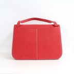 Hermes Halzan 31 Taurillon Clemence Rouge Tomato Vermillion Silver — view 3
