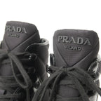 Prada Macro HIGH TOP Sneakers Size 37 Cut Triangle Logo Re-nylon — view 5