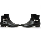 Hermes Short Boots Black Silver Hardware Kelly — view 3