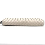 Bottega Veneta Long Wallet Intrecciato Leather White — view 6