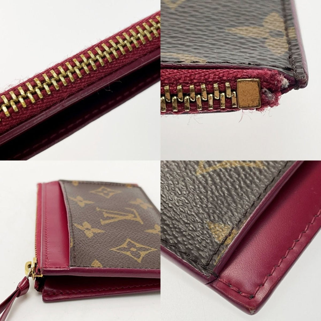 Louis Vuitton Porto Carte Zip Coin Case Monogram Pink — view 7