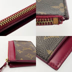 Louis Vuitton Porto Carte Zip Coin Case Monogram Pink — view 7
