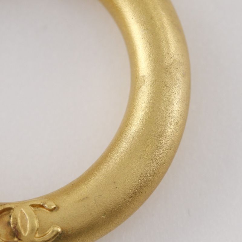 Chanel Hoop Vintage Gold Plated 96 P 22.8 g Earrings — view 6