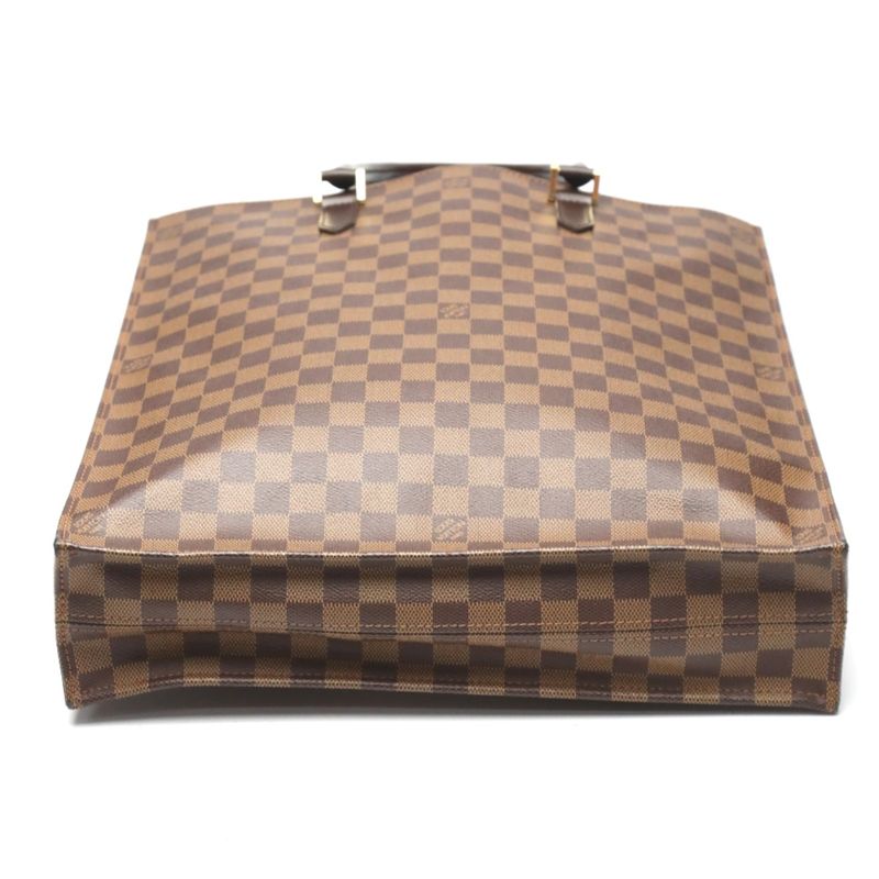 Louis Vuitton Damier Tote Bag Sac Plat Handbag Ebene — view 5