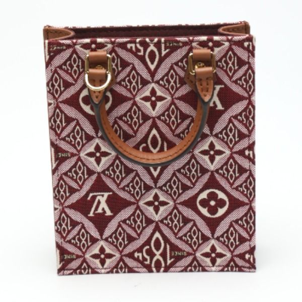 Louis Vuitton Jacquard Leather Petite Sac Plat Monogram Shoulder Bag — view 2