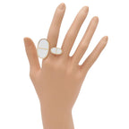 Hermes Ring Chaine D'ancre Verso 18K Pink Gold White Ceramic — view 6