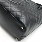 Chanel CC Logo Cambon Leather Patent Mini Hand Tote Black — view 5