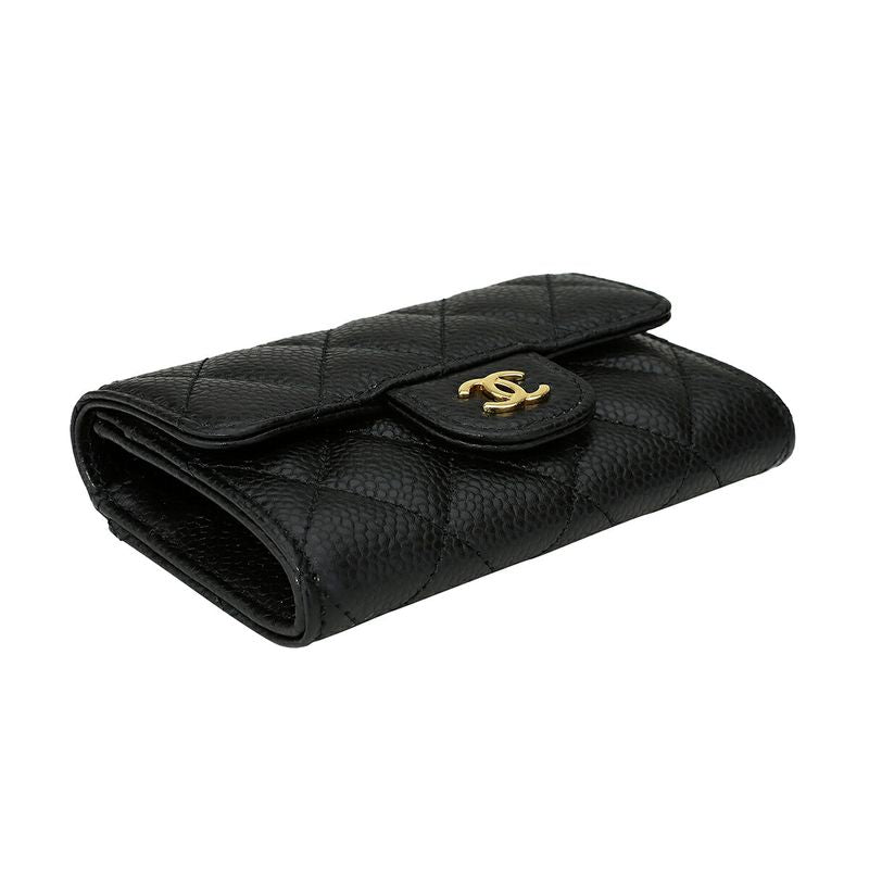 Chanel Card Case Porte-Cartes a Rabat Classic Noir Black — view 4