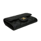 Chanel Card Case Porte-Cartes a Rabat Classic Noir Black — view 4