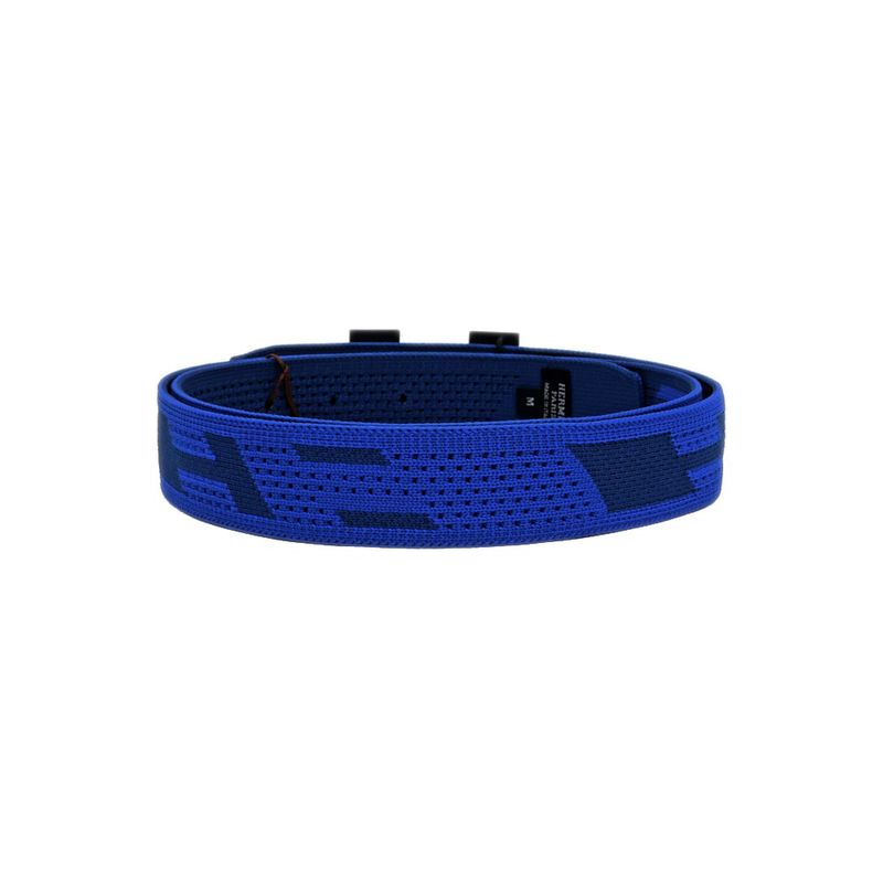 Hermes Knit Belt Sprint M Monochrome H Buckle Blue Black Man — view 3