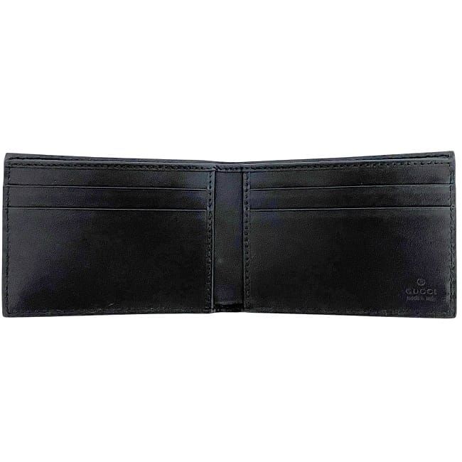 Gucci Bifold Wallet Black GG Embossed Billfold — view 4