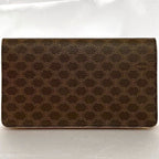 Celine Bifold Long Wallet Brown Macadam — view 3