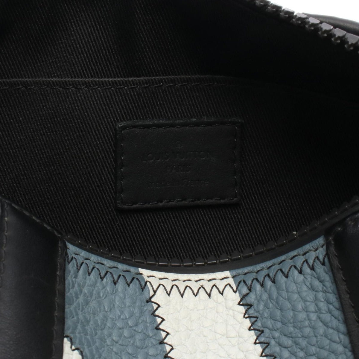 Louis Vuitton Shoulder Bag Polochon Gray Yellow Leather Multicolor — view 4